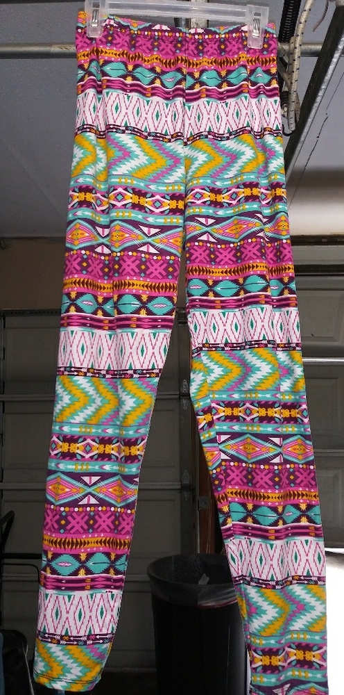 Womens colored print leggings